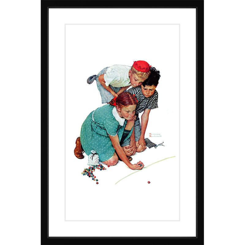 Marbles Champ by Norman Rockwell - Wrapped Canvas Print, 91 cm H x 61 cm W