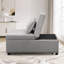 Canapé-lit convertible avec repose-pieds pliant avec design multifonctionnel