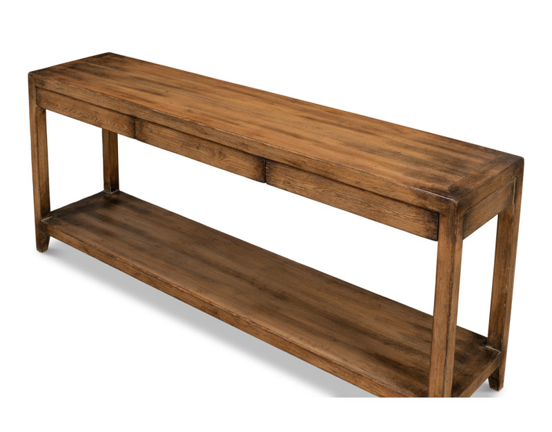 Anton 72'' W Solid Wood Console Table, Brown