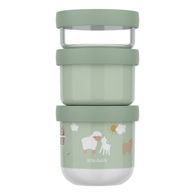 Little Dutch Plastic Snackbox Stack 3 Pcs Mio 550ml - Little Farm