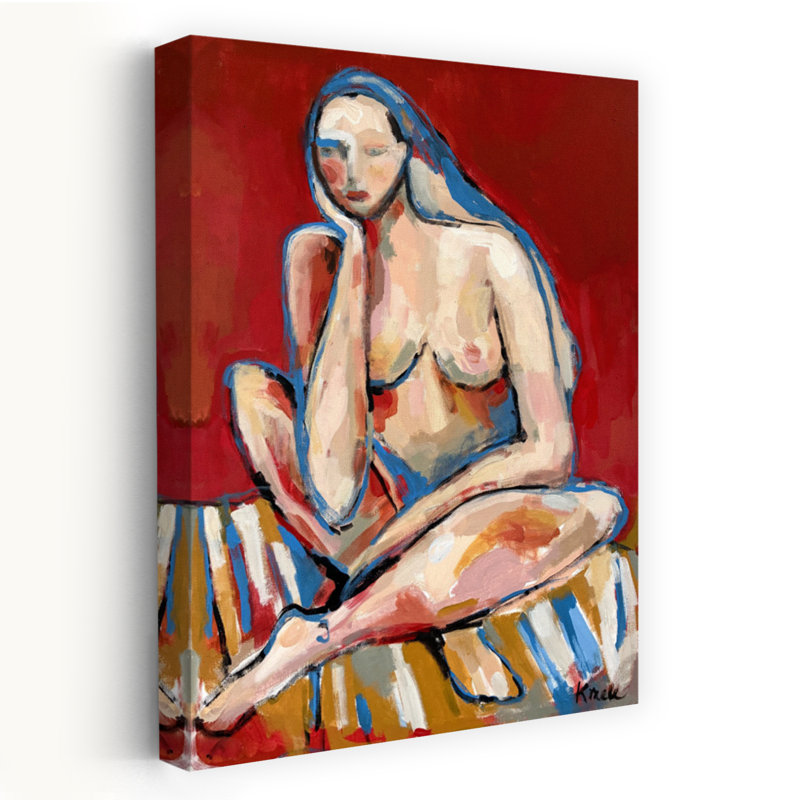 Art contemporain contemporain abstrait, H 18 po x l 12 po