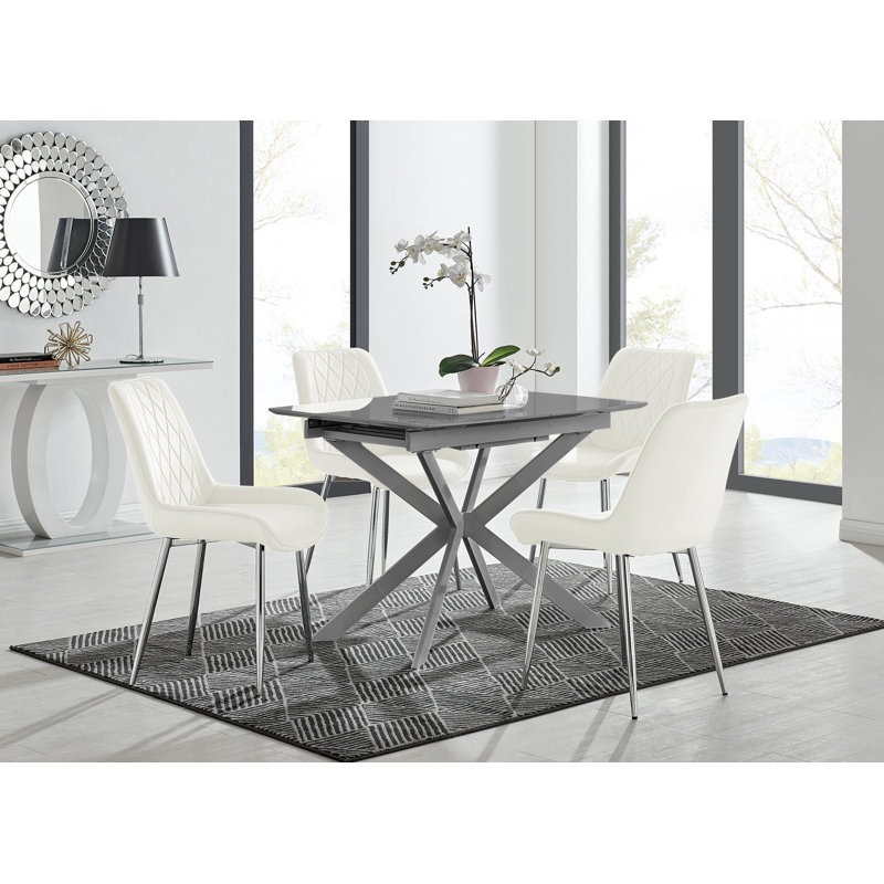 Dining Set, Cream, 6