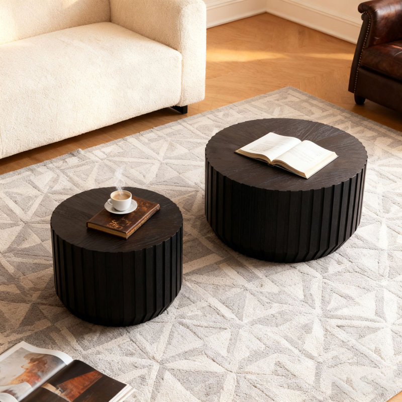 Coffee Table Nesting End Table Set