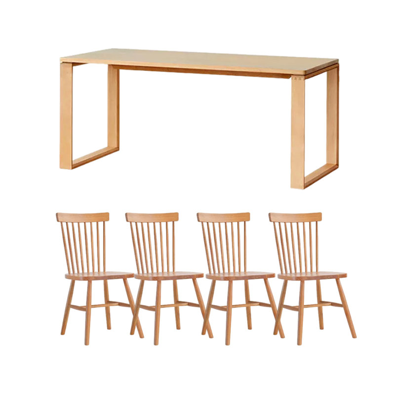 Ensemble de salle à manger rectangulaire Izena, H 29,52 po x L 70,86 po x l 31,49 po