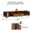 Unfinished TV Stand for TVs up to 85" with Fireplace Included