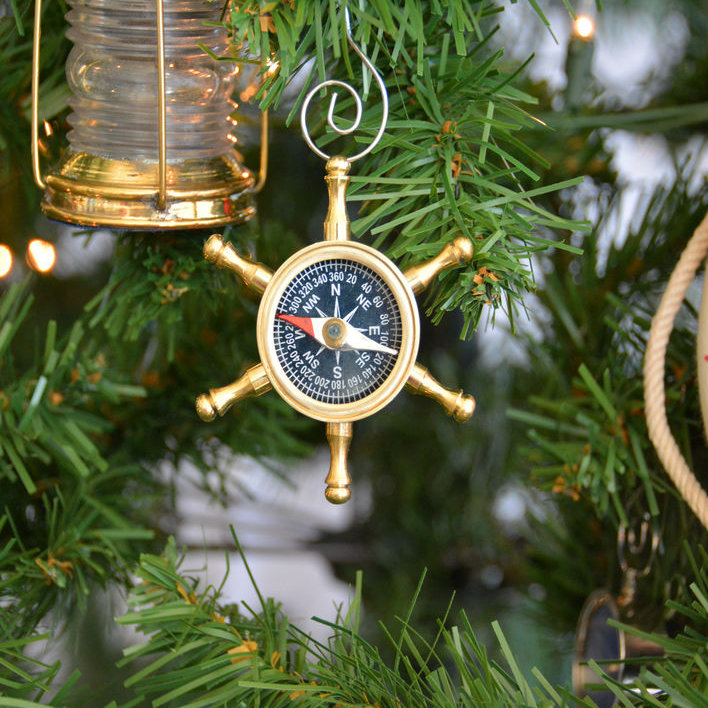 Ornement de l’arbre de noël de la roue du bateau