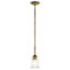 Mini-luminaire suspendu 1 lumière 11,25 "avec verre transparent 11,25"