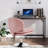 Swivel Accent Chair with Height Adjustment, Upholstered Desk Chair-90989935