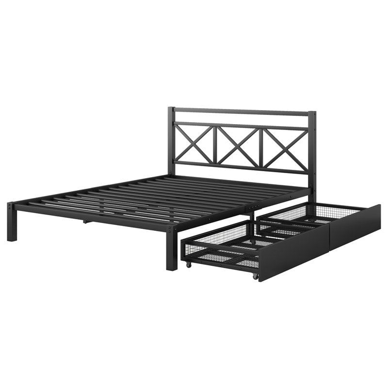 Lit plateforme avec rangement, Grand