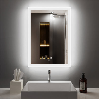 Barkev Human Body Induction LED Sensor Illuminated Dimmable Anti Fog Vanity Mirror with Bluetooth