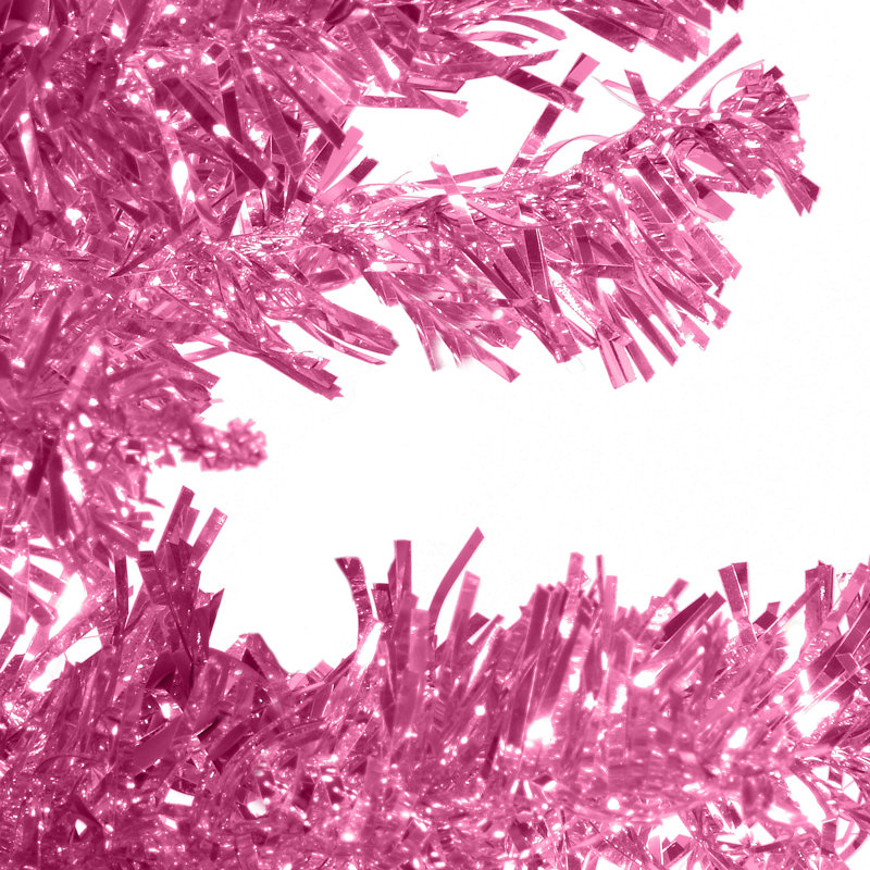 Pink Tinsel Tree, 7'