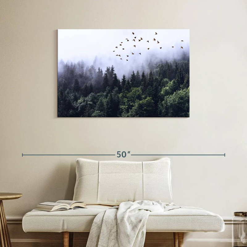 Paysage forestier apaisant Kerrick, H 26 po x l 39 po
