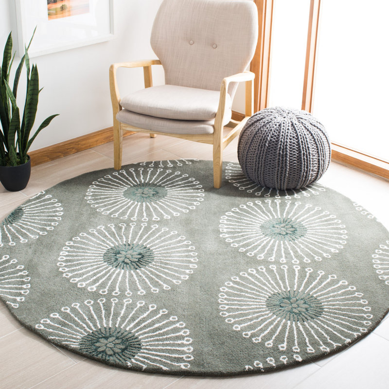 Tapis en laine touffeté à la main Avayah Soho, Rond 6 pi