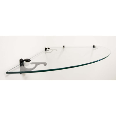Tablette d'angle en verre Arriella