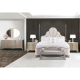 Malibu Crest Upholstered Standard 6 Piece Bedroom Set