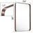Eitzen Rectangle Wall Mirror High-Strength Tempered Glass and  Stainless Steels Framed Wall Mirror Accent Mirror-231624582-216028335