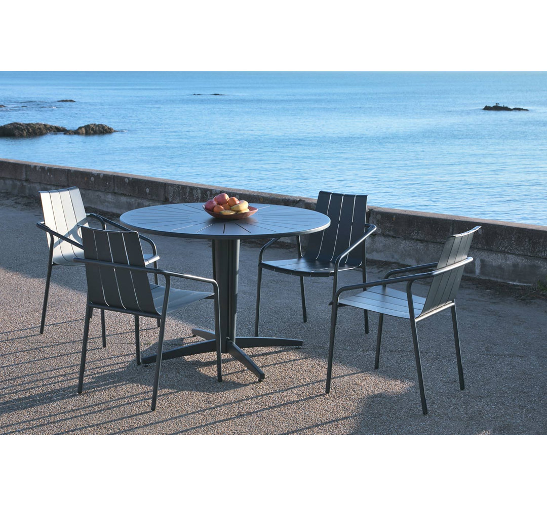 Mitzee Round 4 - Person 110cm Long Dining Set