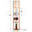 Modern Shelf Floor Lamp with 3 Tier Storage and LED Light