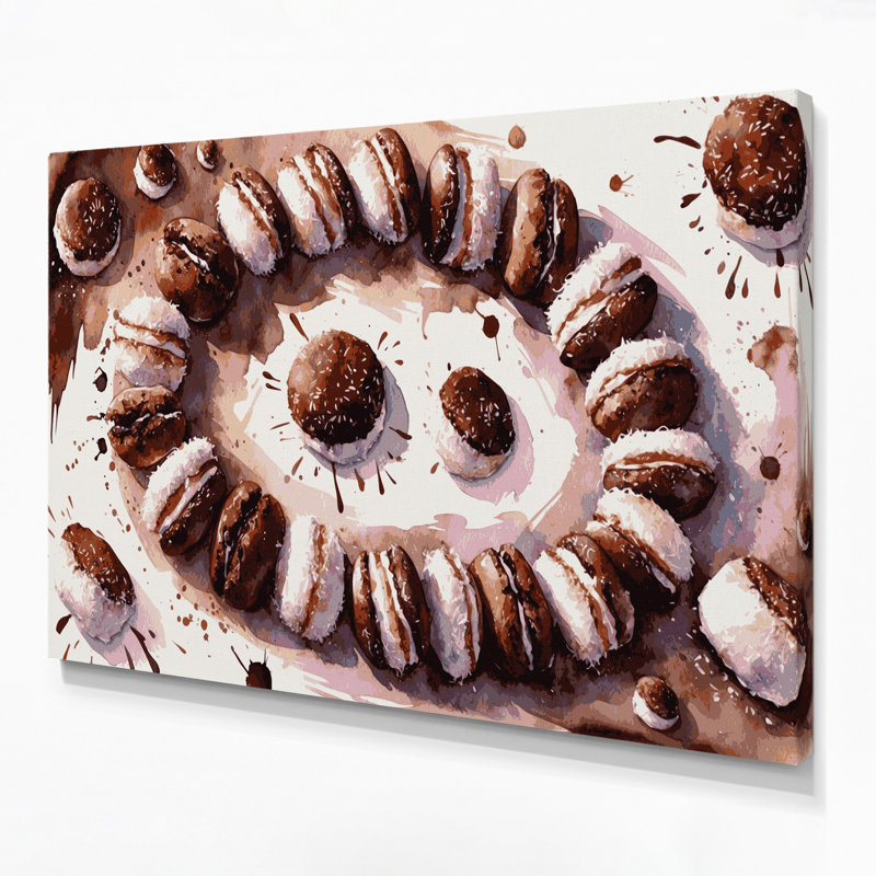 Desserts, art mural sur toile beige Lamingtons, H 8 po x l 10 po