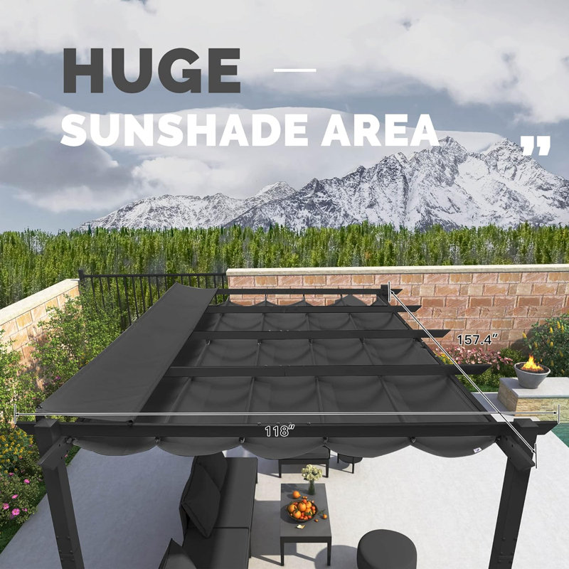 4m x 3m Aluminium Pergola