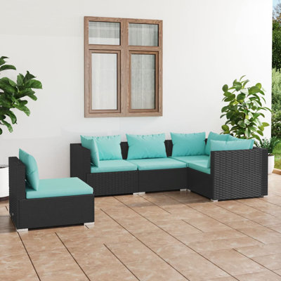5 Piece Lounge Sectional Seating Group