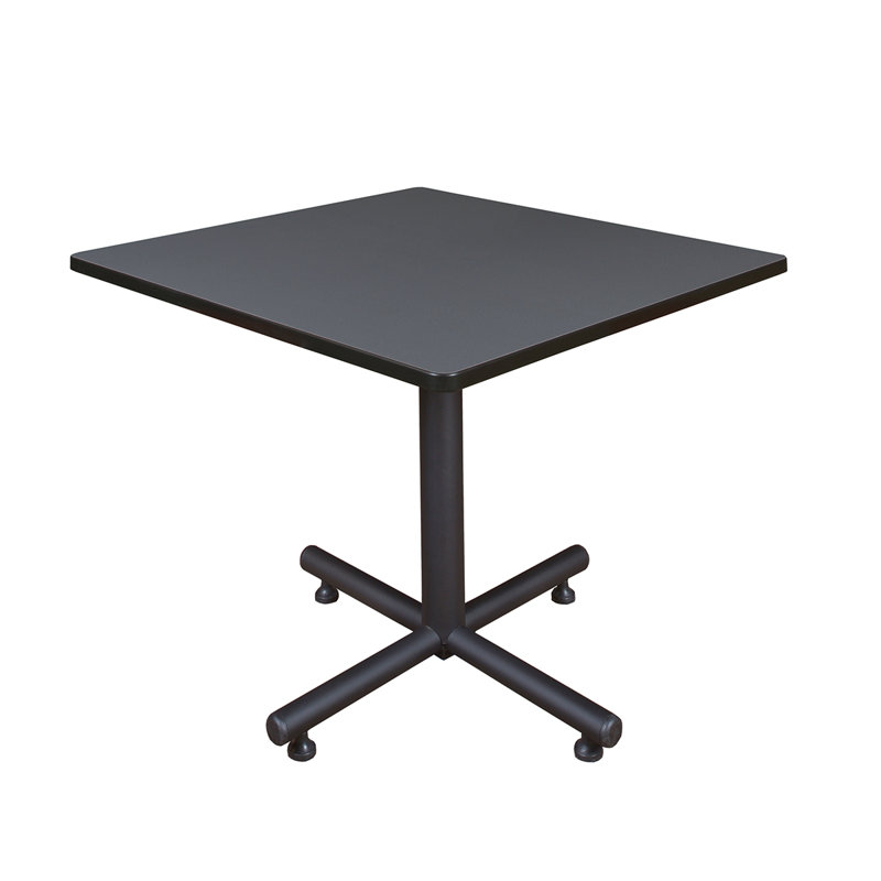 Nicklo rest room table, Stratifié gris