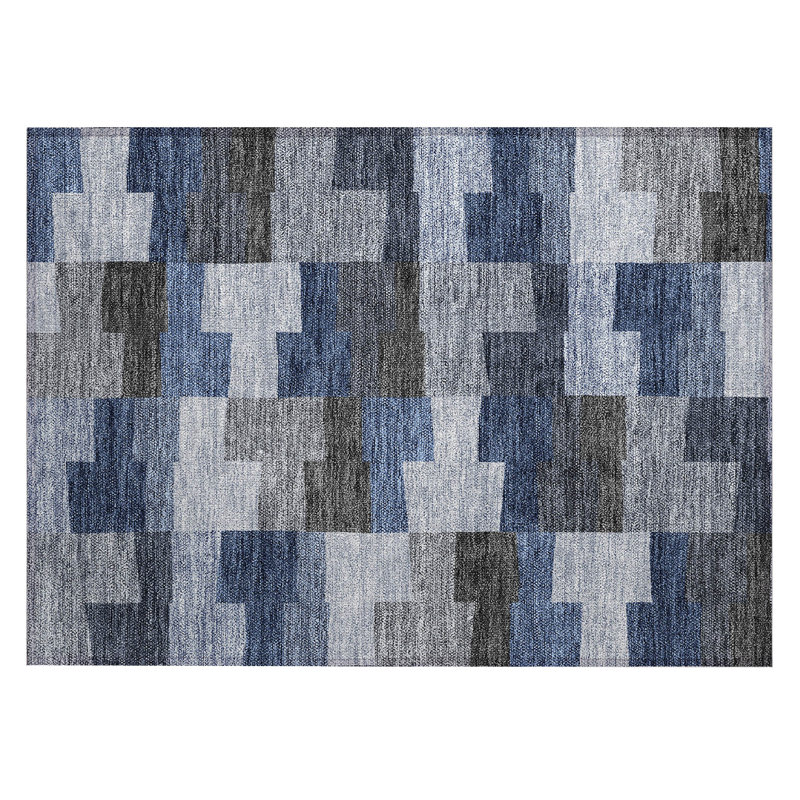 Fargo Abstract Indoor / Outdoor Rug, Rectangle 1'8" x 2'6"