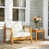 Beige Cushion/Teak Frame selected