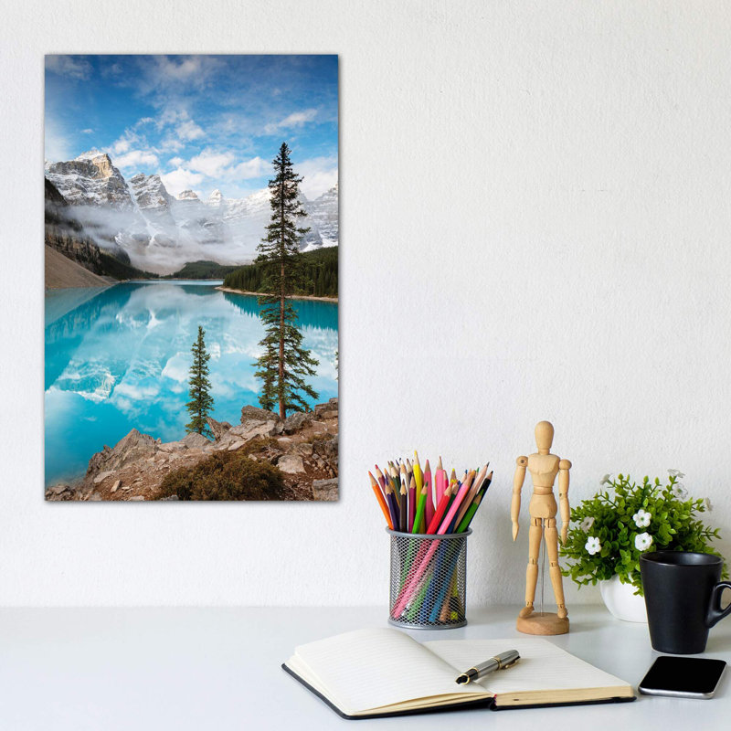 Moraine Lake In Autumn, Banff, Canada by Matteo Colombo - Wrapped Canvas Print, 20.32 cm H x 30.48 cm W