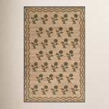 Erin Gates by Momeni Orchard Leaning Flower Jute and Wool Hand Woven Green Area Rug