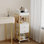 Grand chariot de rangement pour organisateur de maquillage avec tiroirs et roulettes pivotantes