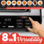 Four à pizza d'intérieur avec 7 préréglages de cuisson Gourmia, acier inoxydable