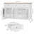 Bonnetta 55.1"W Modern Buffet Sideboard with Fluted Doors – Storage Cabinet with Drawers & Adjustable Shelves, Coffee Bar Console Table, Credenza for Living Room, Dining Room, Kitchen-273151873