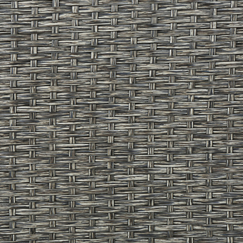 Canapé d'extérieur de 76,75 po avec coussins, Noir, noir, noir, noir, Gris