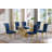 Kennise Glass Top Double Pedestal Dining Set-377858198-377858192-377917782