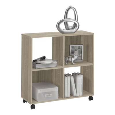 78 cm H x 72 cm W Solid Wood Cube Bookcase