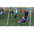 Klo Kick 700lbs Metal Swing Set with 1 Saucer Swing and 1 Toddler Swing