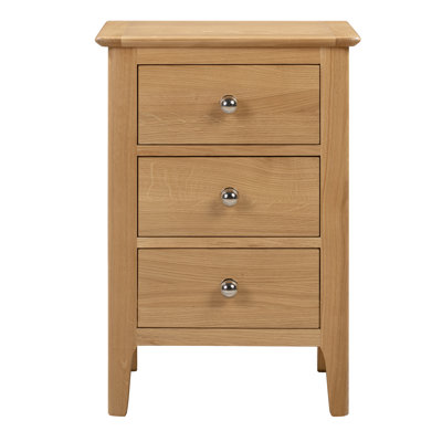 Mapleview 45cm W Solid + Manufactured Wood Bedside Table
