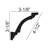 3 1/8"H x 96"W x 3 1/8"D Crown Moulding