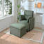 Fauteuil d'appoint rembourré avec repose-pieds avec rangement-1385108749