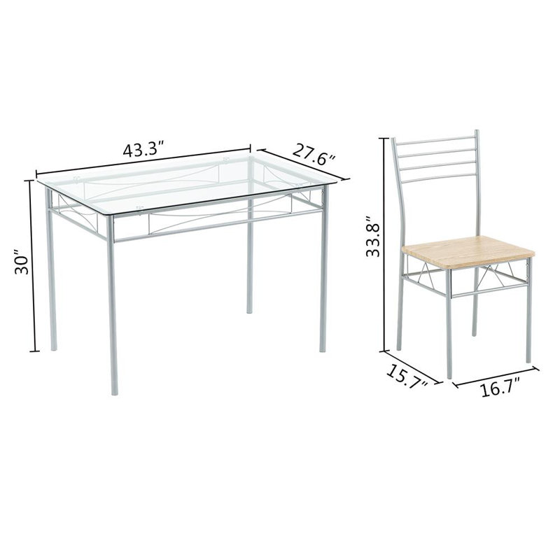 Ensemble repas 5 pièces