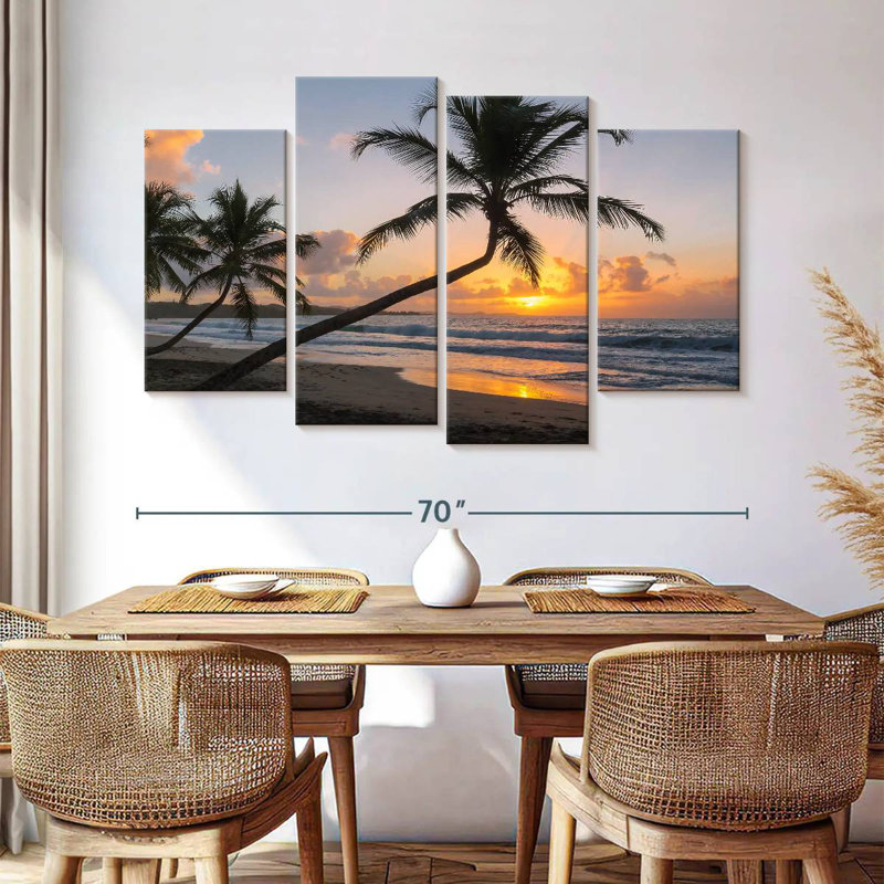Gillard Martinique, paysage marin de l'île, H 42 po x l 68 po