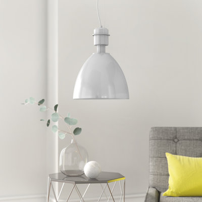 Leon 1 - Light White Dome Pendant