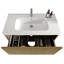 Meuble-lavabo de salle de bain avec lavabo en céramique