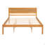 Base de lit plateforme avec tête de lit, support à lattes de bois, aucun sommier requis-958943954-958943952