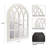 Distressed Solid Wood Arch Mirror-1408279537