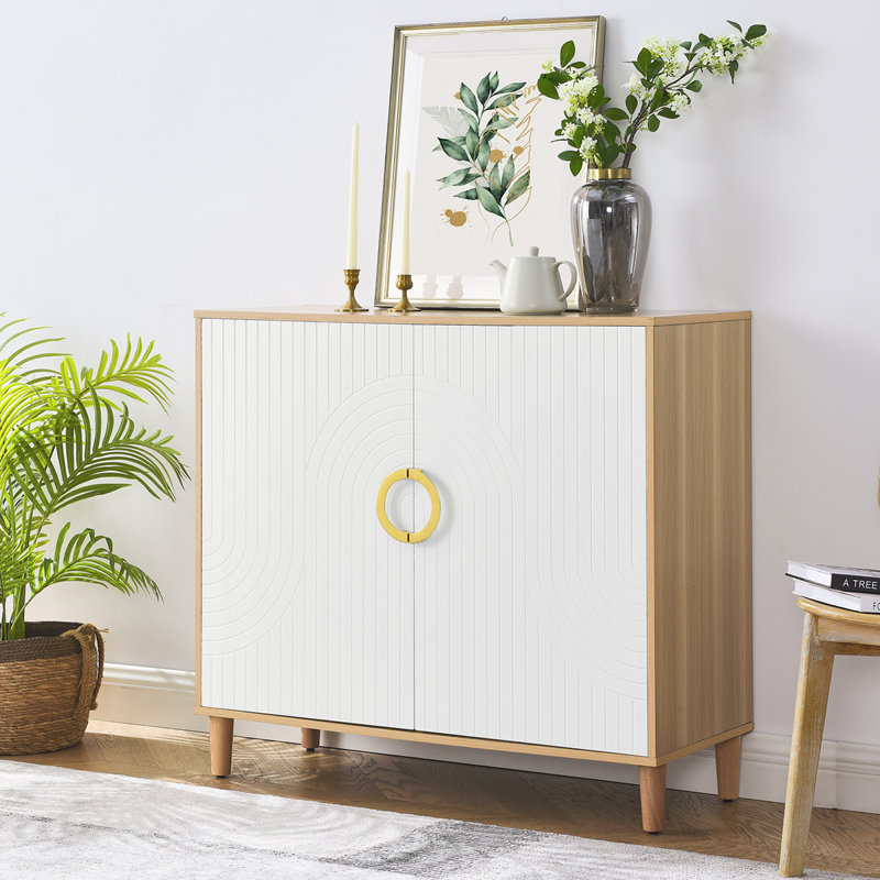 Buffet autoportant polyvalent avec tablettes réglables pour différentes pièces