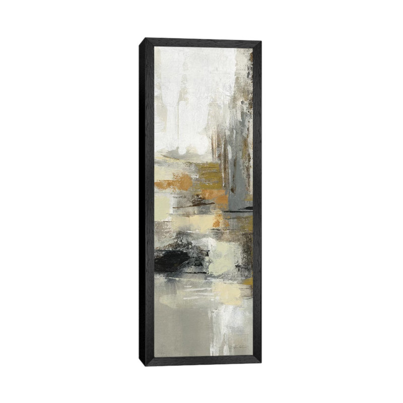 Lava And Steam II by Silvia Vassileva - Print on Canvas, 152.4 cm H x 50.8 cm W, Black Framed