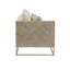 Ensemble de canapé modulaire 3 pièces à accoudoirs carrés rembourrés Taisei