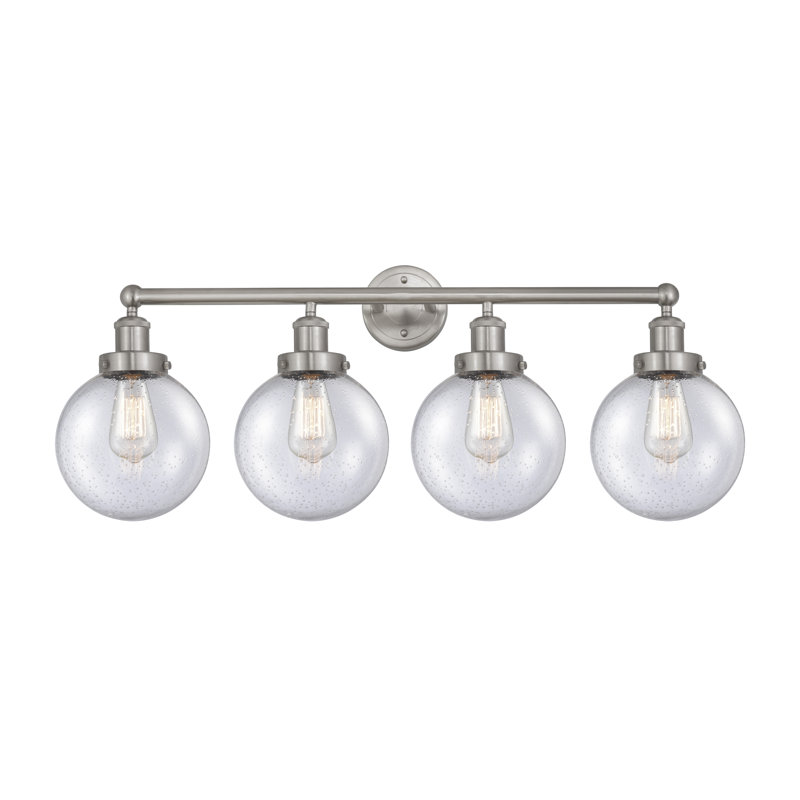 Alphonsa 4 - Light Dimmable Vanity Light, Mercury, Brushed Satin Nickel